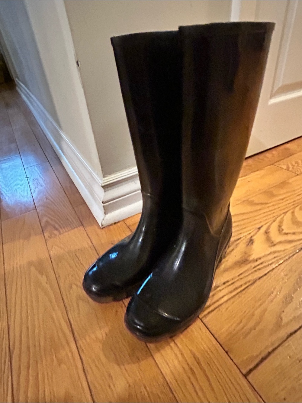 Coach- Classic Tall Black Rain Boots